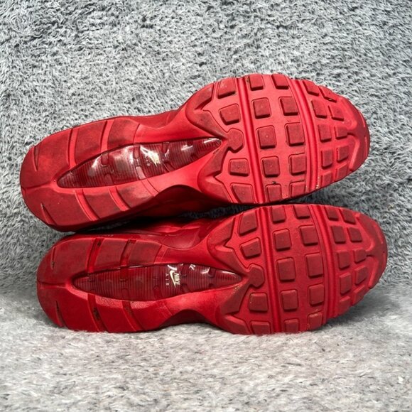 Nike Air Max 95 Triple Red Size 12 Men Sneakers CQ9969-600 - Picture 6 of 7
